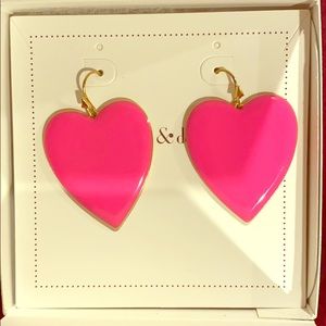 Stella and Dot Amore Heart Earrings